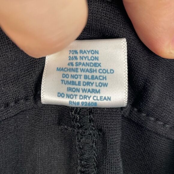 Passports Black Stretch Fit Pants Size 10 EUC - Picture 5 of 5